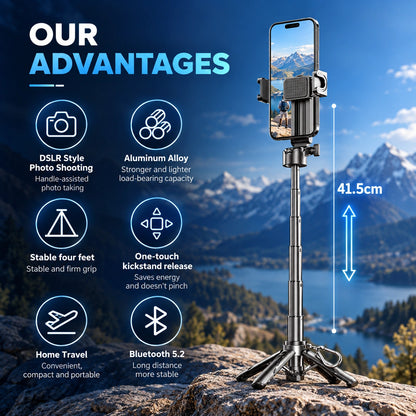 4-in-1 Mini Clip Selfie Stick