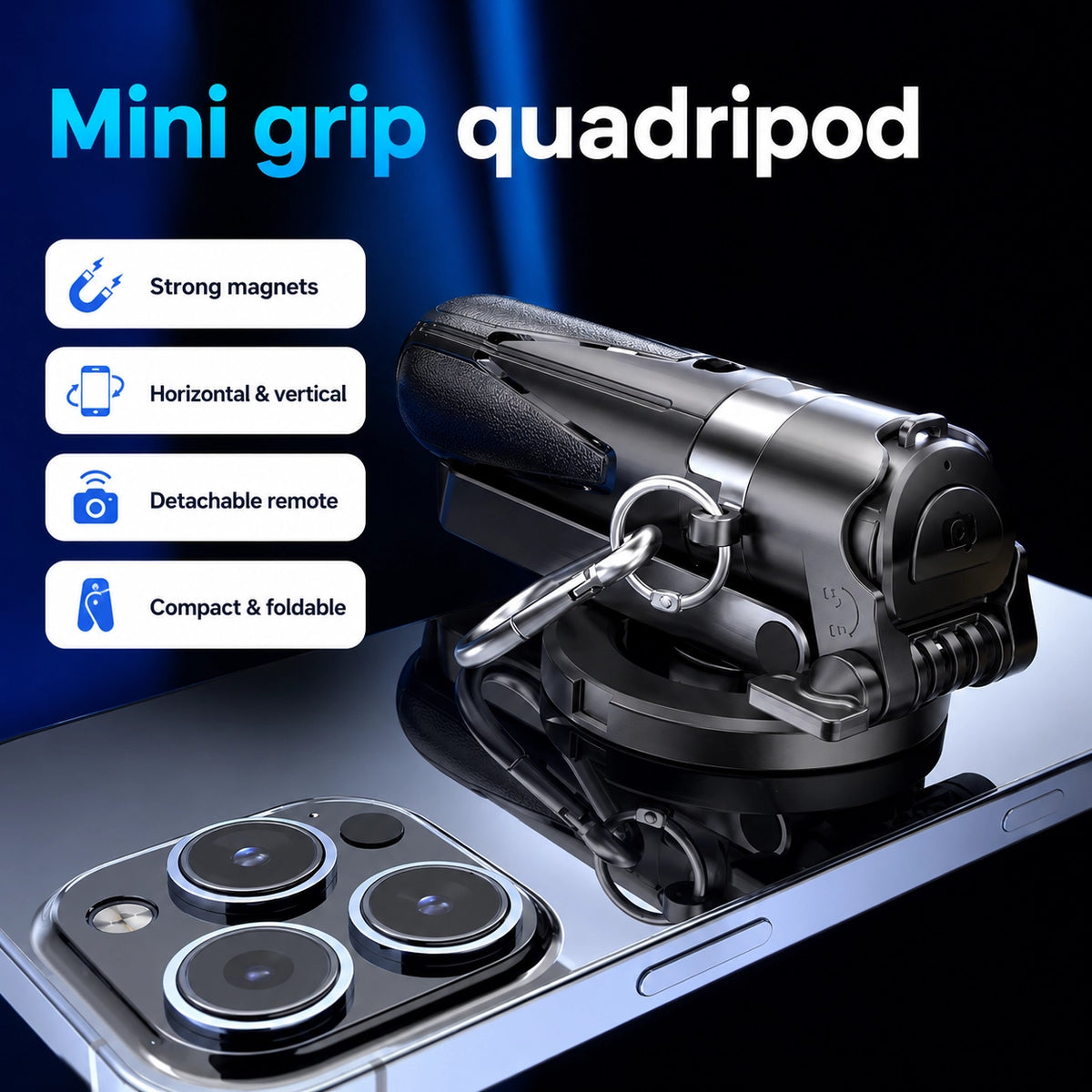 Pocket Mini Bluetooth Magnetic Selfie Stick Tripod