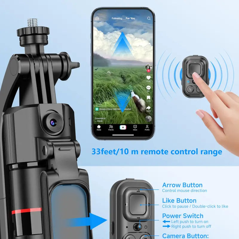 Auto Face Tracking Selfie Stick & Tripod