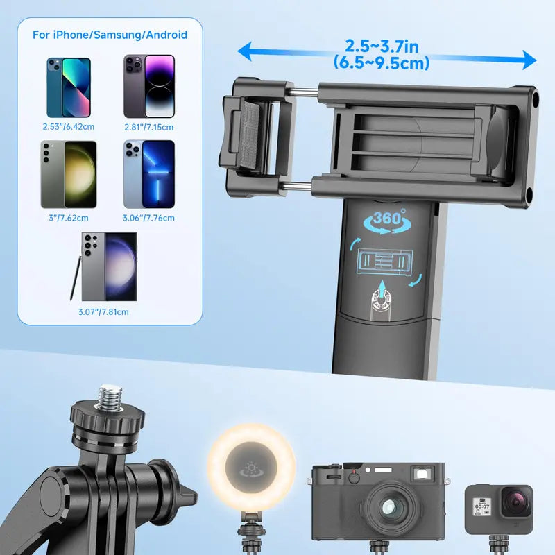 Auto Face Tracking Selfie Stick & Tripod